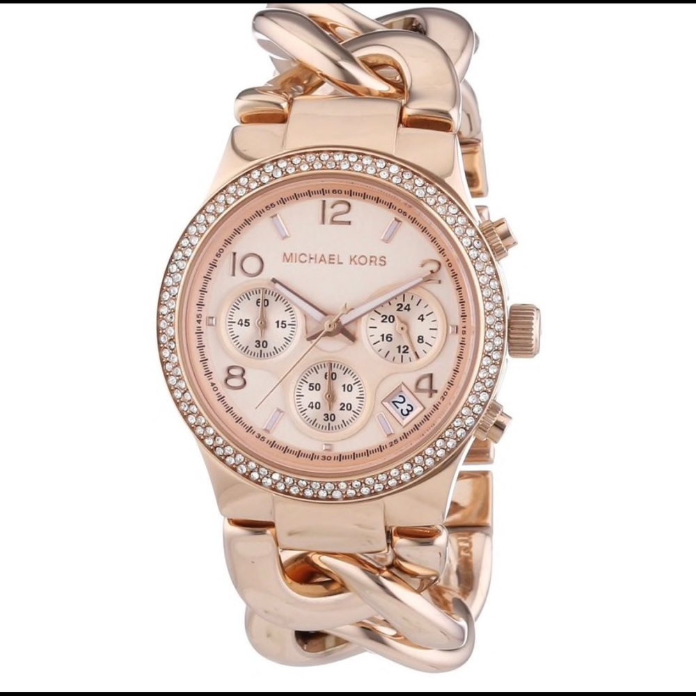 Michael Kors Women's Runway Twist Rosegold Watch